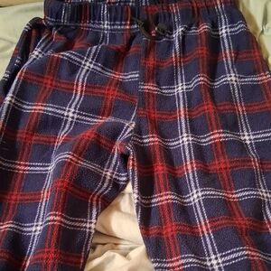 Red and Blue Plaid Pajama Pants